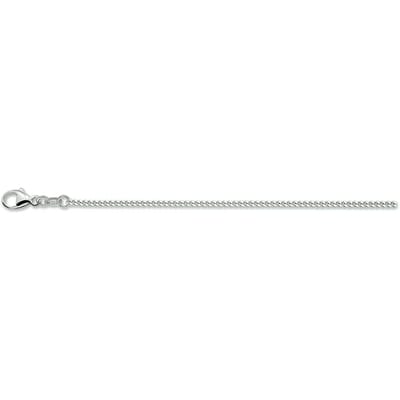 Zilver Gerhodineerd Collier Gourmette 4-Zijdes Geslepen 1,6 mm 1326717