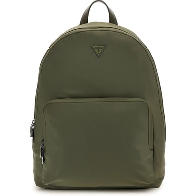 GUESS Rugzak Certosa Nylon Eco Compact Backpack Army Green Donkergroen