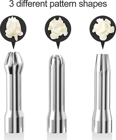 La'Moussawi ® Professionele Sifon voor Perfecte Slagroom en Desserts, Compleet met Decoratieve Spuitmonden en Reinigingsborstel