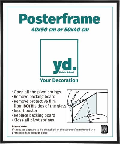 Your Decoration - Posterlijst 40x50 cm - Kunststof - Zwart Mat - Paris