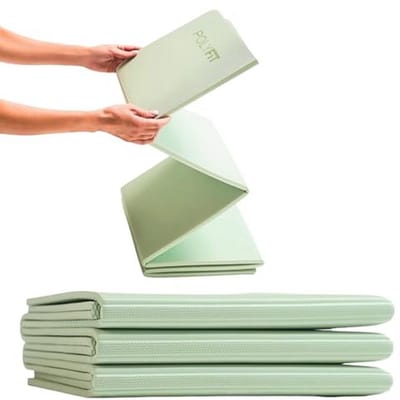 Opvouwbare Yogamat voor Reizen en Thuisgebruik - Lichtgewicht en Dikte van 7 mm - Perfect voor Yoga, Pilates en Vloeroefeningen