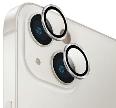 Uniq Optix Serie - Aluminium Camera Lens Protector - iPhone 14 - Sterling Zilver