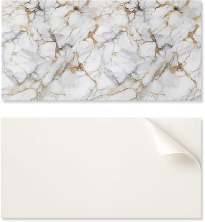 Zelfklevend vinylpaneel - Kantoorwanddecoratie 100x50 cm Elegant marmerpatroon