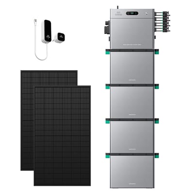 Zendure SolarFlow 2400 Pro - SolarFlow 2400 Pro & Slimme Meter P1 / 4*AB3000L (11.52 kWh) / 2*450W Bifacial Panel (1170Wp Max)