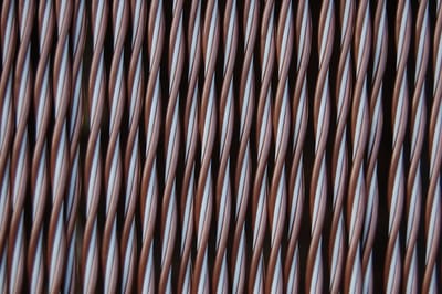 Vliegengordijn Padova 2, 90x210 cm. Grijs/bruin-Wit