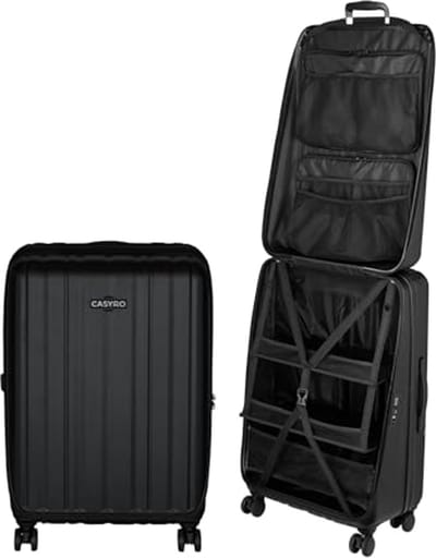 Openklapbare Koffer - Harde Trolley met 4 Wielen en 120L Capaciteit - Ideaal als Kledingkast