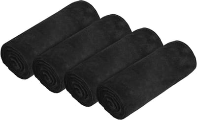 Set van 4 Microvezel Sporthanddoeken - Zachte, Sneldrogende en Absorberende Handdoeken voor Yoga, Camping en Fitness, 75cm x 35cm