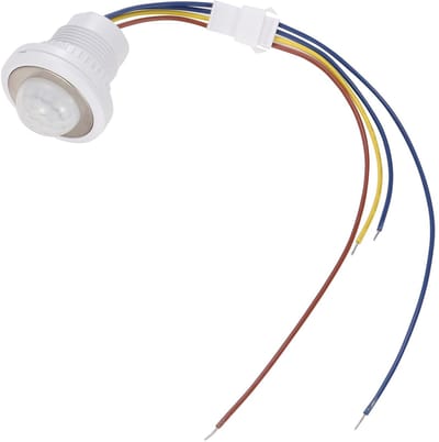 By shayne - Mini Bewegingssensor Lichtschakelaar - Instelbare tijdvertraging - PIR Infrarood Sensor - Compact ontwerp - Geschikt voor 220V - Gebruiks.