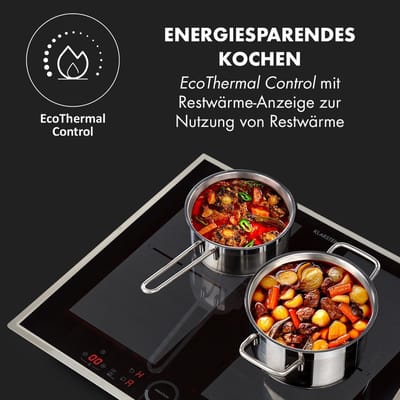 Inductiekookplaat - Inbouw fornuis - Snel koken - Flexzones met panherkenning - 60 cm - Zwart