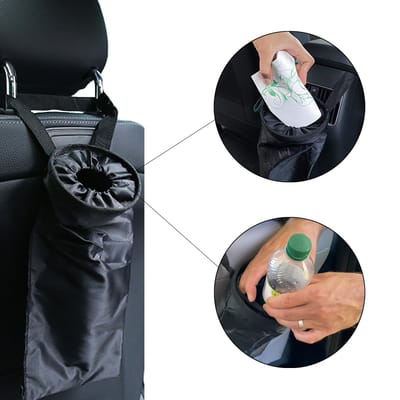 Auto Prullenbak - Auto Vuilnisbak - Draagbaar en Opvouwbaar afvalbakje - Flextrash - Afvalemmertje voor in de Auto - Autoprullenbak - Auto Asbak - Auto Organizer