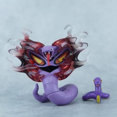 3-8,5 cm Pokemon Anime Figuur Arbok En Ekans Actiefiguren Pvc Beeldje Desktop Ornament Verzameling Model Speelgoed Cadeaus gray
