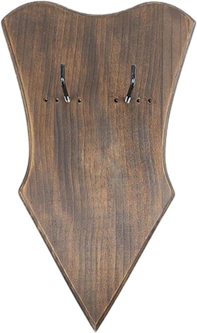 Wandrek - Bordhouder - Decoratief ophangen - Verstelbaar ontwerp - 40.5 cm - Walnoot
