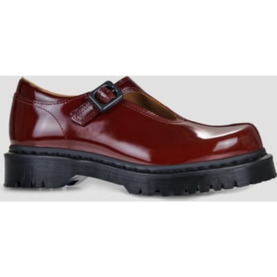 Ballerina's Dr. Martens Rejena Mary Jane Cherry Red Laquered Leather