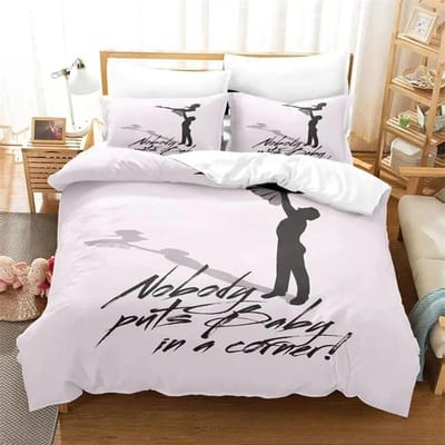 3D Print Dirty Dancing Beddengoedset, Dekbedovertrek Dekbed Bedset Quiltovertrek Kussensloop, King Queen Twin Maat Jongens Meisjes Volwassenen EU Single 135x200cm