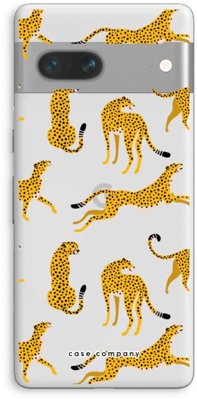 Case Company® - Hoesje geschikt voor Google Pixel 7 hoesje - Luipaard - Soft Cover Telefoonhoesje - Bescherming aan alle Kanten en Schermrand
