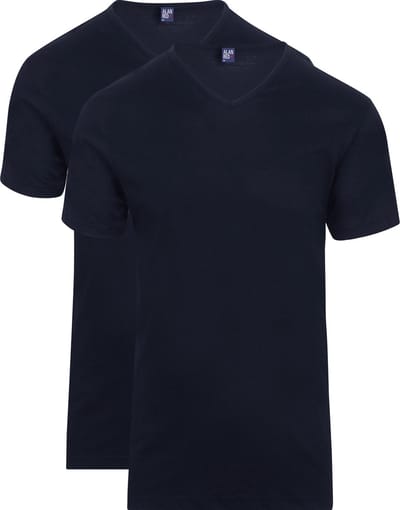 Alan Red Vermont T-shirts V-Hals Donkerblauw (navy) (2Pack) - Maat 3XL - Heren - Basic T-shirt