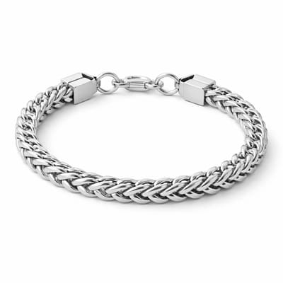 Marama - Nordvik Steel Herenarmband – 21 cm – 6 mm – 304 Stainless Steel met Zilver Plating – Hypoallergeen – Scandinavisch Design – Zilverkleurig – Voor Mannen