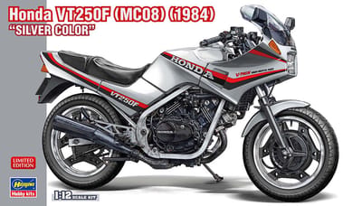 Hasegawa Modelbouwpakket Motorfiets - 21771 Honda VT250F MC08 1984 - Zilverkleurig - Motorfiets Plastic - 1:12 - Modelbouw