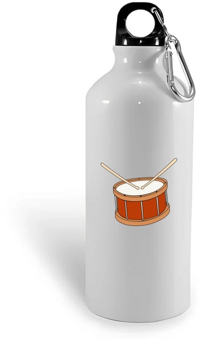 Hacebo® - trommel waterfles - Drum - Drummers - muziek - muzikant - slaginstrument - water fles - 400ML