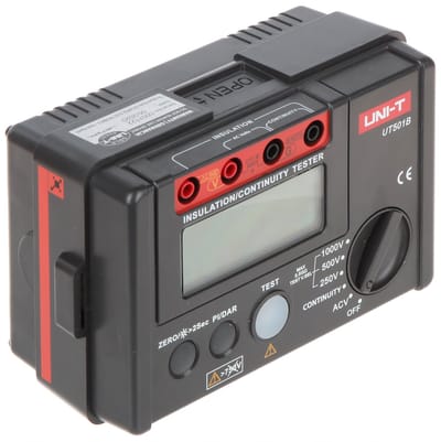 UNI-T UT-501B Serie - Isolatieweerstand Meter - 0-5.5GΩ Bereik - 250/500/1000V Testspanning