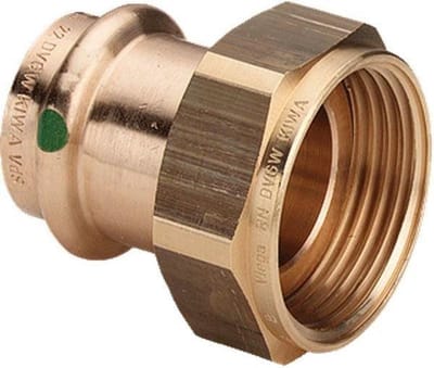 Viega Sanpress Verbinding Schroef fitting 22 mm x 34 female/female