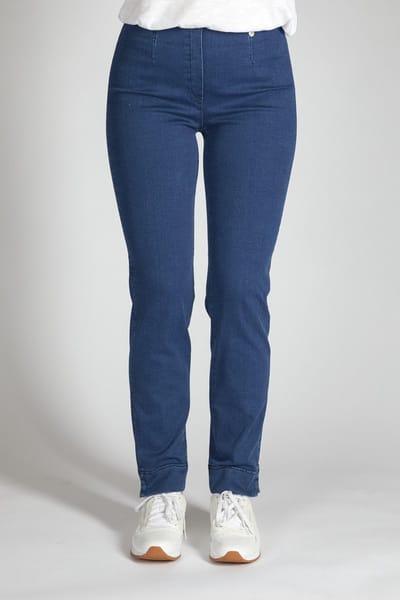 Robell Marie Dames Comfort Stretch - Jeans Broek - Blauw - Maat 36