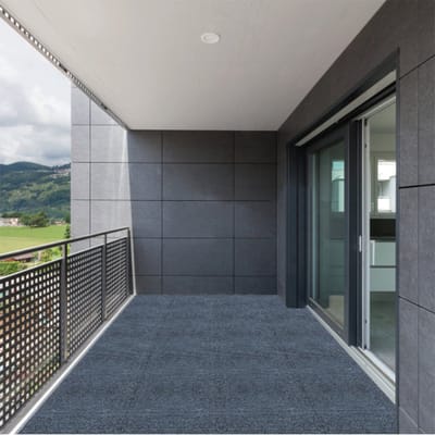 Tapijt vloer 12" terrastegels - doe-het-zelf module in elkaar grijpende terrastegels - eenvoudige en snelle installatie terrastegels voor veranda - zwembad - balkon - achtertuin 36 stuks