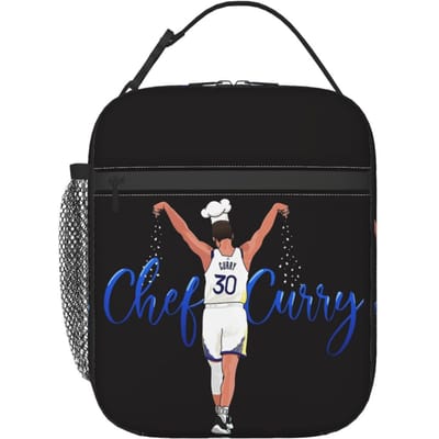 Stephen Curry - Chef Curry Geïsoleerde Lunchtas voor Dames Kinderen Lekkagevrije Voedseldozen Thermische Lunchbox Tote One Size