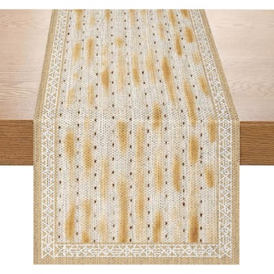 Pasen Matze Tafelkleed Joodse Feestdecoratie Sederbord Pesach Matze Davidster Tafelkleed Pasen Decoraties 150x33cm