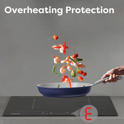 Inductiekookplaat - Elektrisch fornuis - Snel koken - Flexzones met bridge - 60 cm - Zwart