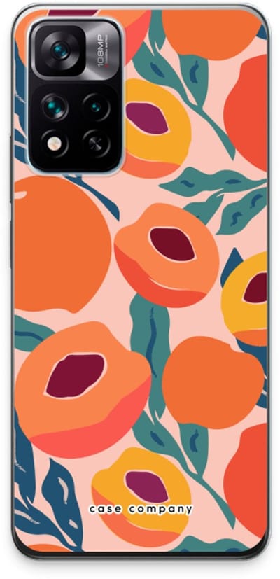 Case Company® - Hoesje geschikt voor Xiaomi 11i hoesje - Perzik - Soft Cover Telefoonhoesje - Bescherming aan alle Kanten en Schermrand