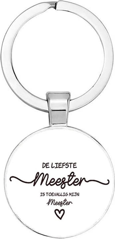 Akyol - De liefste meester Sleutelhanger - liefde - liefste meester - werk - cadeau - verjaardag - kado - geschenk - gift - verrassing - welkomst cadeau - afscheidscadeau - 2,5 x 2,5 CM