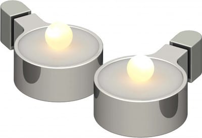 Sirius Home Amalia Tealight LED - chroom - 2 stuks