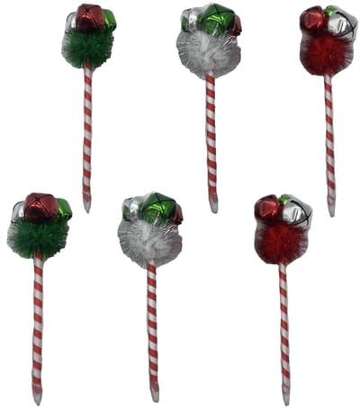 Dailygoods- Balpen Kerst - 6 Stuks - Unieke Vorm - Comfortabele Grip - Duurzaam - Geschikt voor Feesten - Kerstpen
