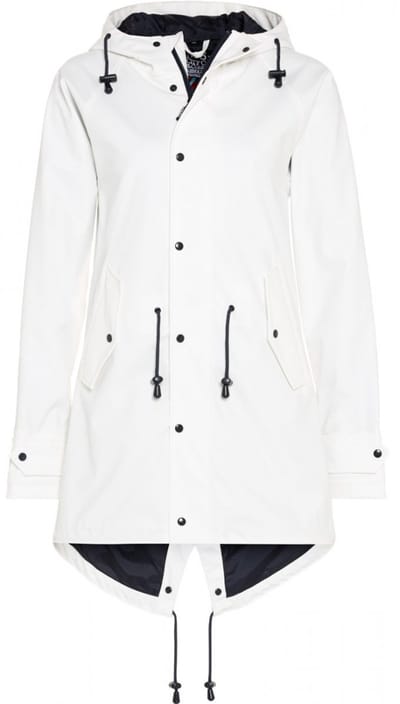 Witte dames regenjas / parka HafenCity® van BMS 5XL