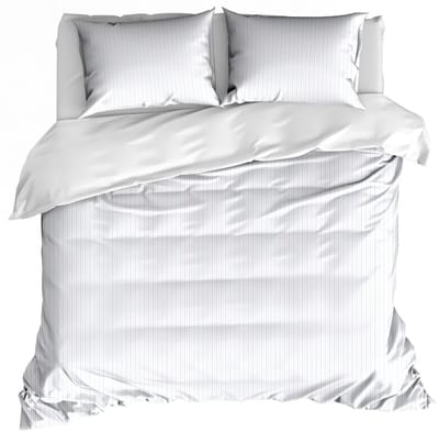 De Witte Lietaer Dekbedovertrek Lola Sky Blue - 200 x 200/220 + (2x) 60 x 70 cm - Katoen Percal