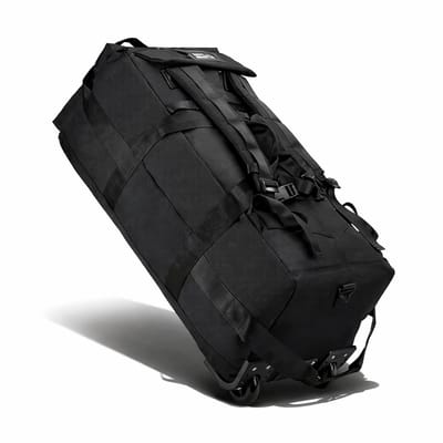 Grote Reistas met Wielen 80L - Waterdichte Sporttas Trolley - Zwart