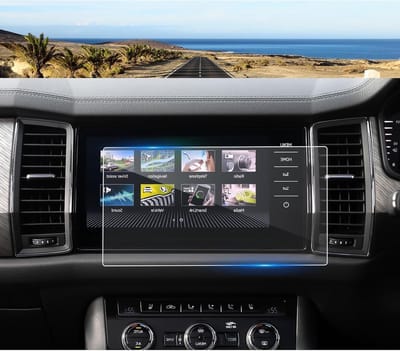 Navigatiescherm Beschermfolie voor Skoda Kodiaq en Karoq 2017-2024, 9H Gehard Glas, GPS Schermbeveiliging, Krasbestendig en Duurzaam (23 cm)