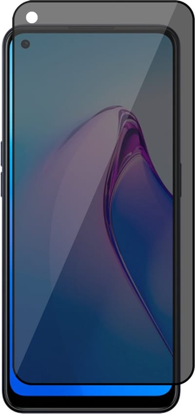 Privacy Screenprotector geschikt voor Oppo Reno 8 - Volledig Dekkend Glas Screen Protector