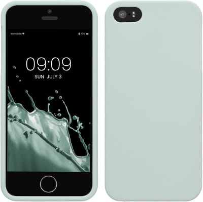 kwmobile telefoonhoesje geschikt voor Apple iPhone SE (1.Gen 2016) / iPhone 5 / iPhone 5S - Hoesje voor smartphone - Back cover in cool mint