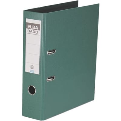 Elba Rado Plast ordner, groen, rug van 8 cm