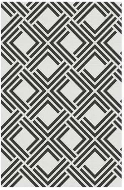 Storesdeco Premium vinyl vloerkleed, antislip, binnen/buiten – zwart , 120 x 180 cm
