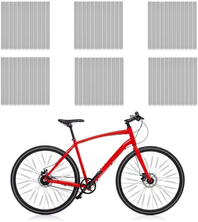 Dailygoods- Spaakreflectoren 72 Stuks - 360° Zichtbaarheid - Fietsreflector - Verkeersveiligheid - Alternatief voor Kattenogen - Onmisbare Bescherming - Fietsreflectoren