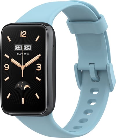 By Qubix - Siliconen sportbandje - Blauw - Geschikt voor Xiaomi Smart Band 7 Pro / Mi Band 7 Pro bandje