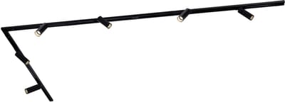 Ledvion - LED Railverlichting 3M + 6 Railspots (Zwart - Dimbaar - GU10 Fitting) - 1-Fase