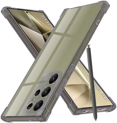 Hoesje geschikt voor Samsung Galaxy S24 Ultra - Techsuit Shockproof Silicone Back Cover - Zwart