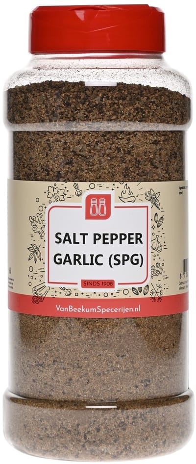 Van Beekum Specerijen - Salt Pepper Garlic (SPG) - Strooibus 800 Gram