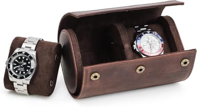 Leren Horloge Opbergdoos voor Bescherming en Reizen met Verwijderbare Kussens en Stijlvol Ontwerp