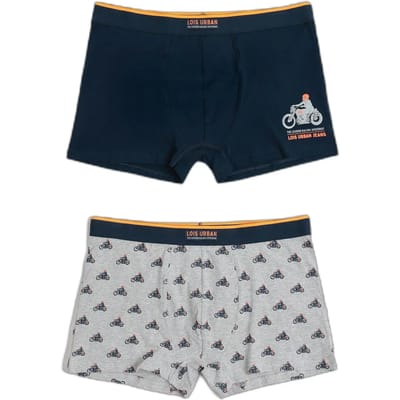 Katoenen stretch boxershorts Lois Urban Motor (x2)