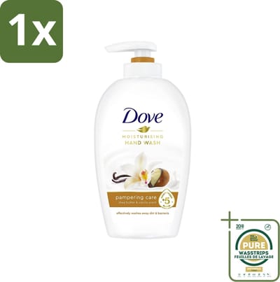 1 x Dove - Handzeep - Pampering Care - Verzachtend - 250 ml- Handzeep - Shea Butter - Hydraterende Handzeep - Verzorgende Handzeep - Kalmerende Handzeep